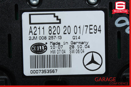 03-11 Mercedes W219 CLS500 E350 Rear Overhead Dome Light Gray OEM