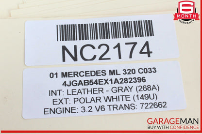 98-05 Mercedes W163 ML320 ML55 AMG Rear Glass Windshield Wiper Motor Unit