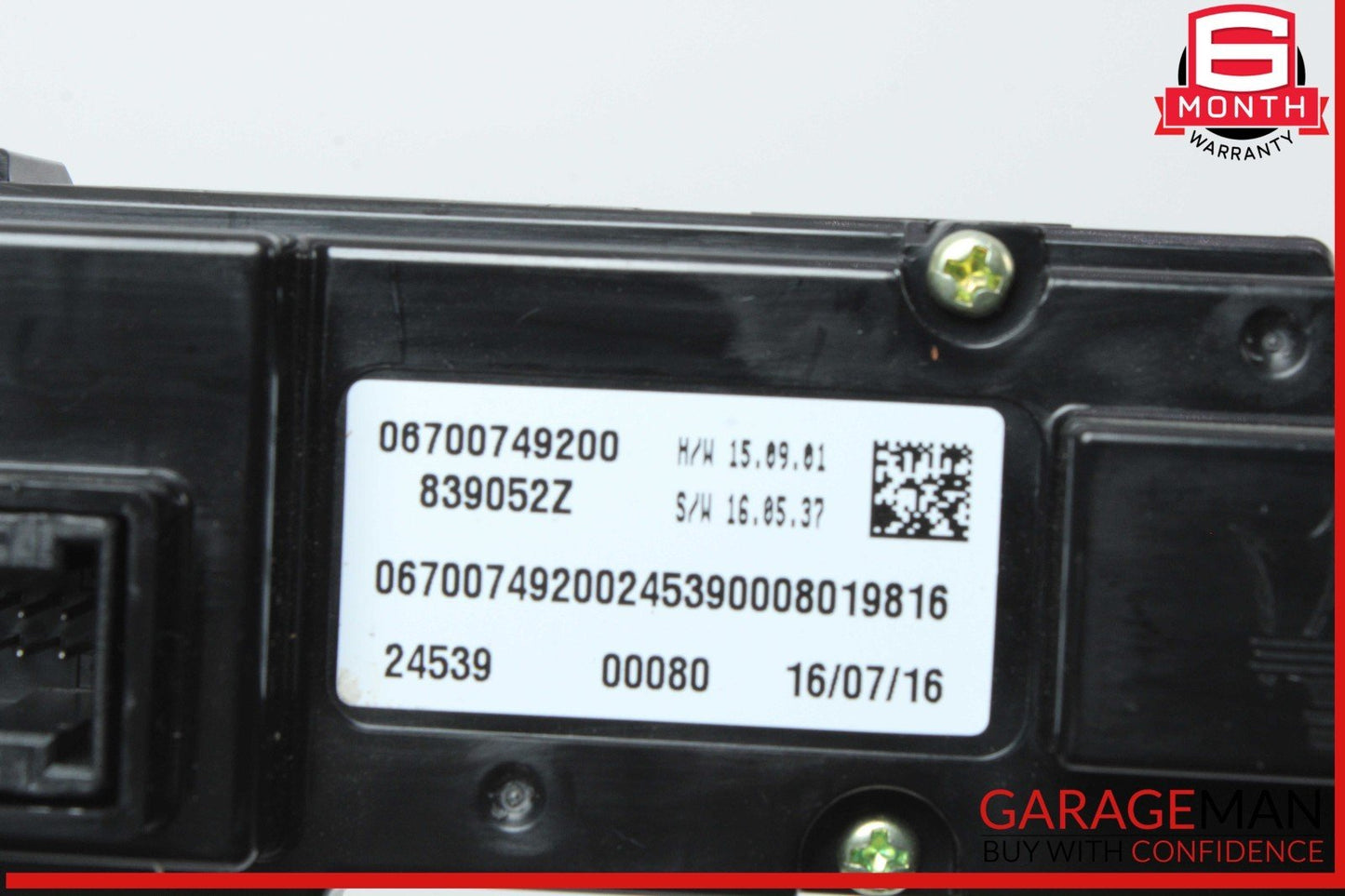 14-17 Maserati Ghibli HVAC Heater AC A/C Climate Control Switch Panel OEM