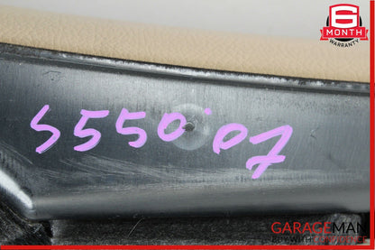 07-13 Mercedes W221 S400 S550 Dashboard Dash Glove Box Compartment Tray Brown