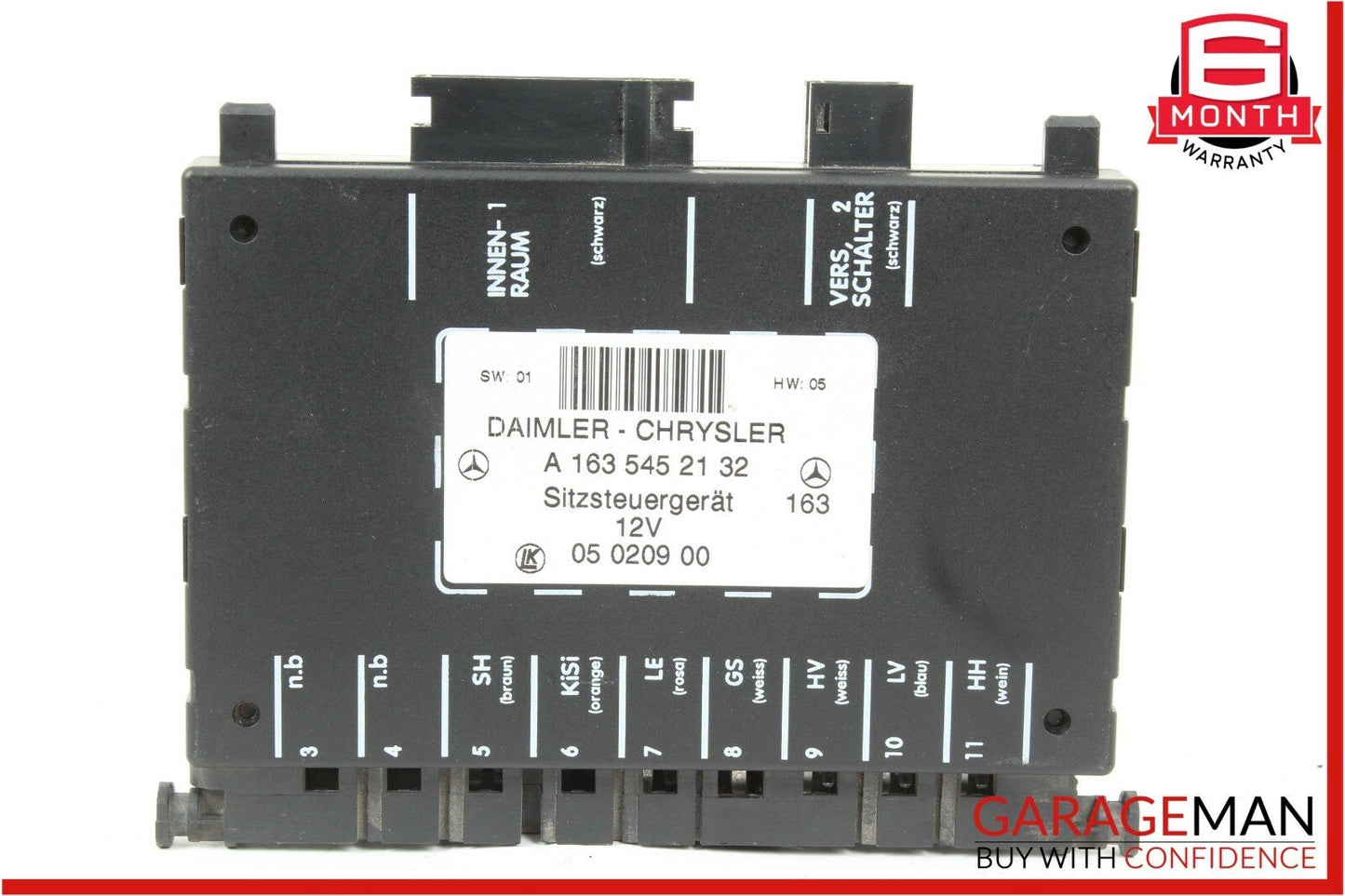 98-05 Mercedes W163 ML500 Seat Control Module Front Left Or Right OEM