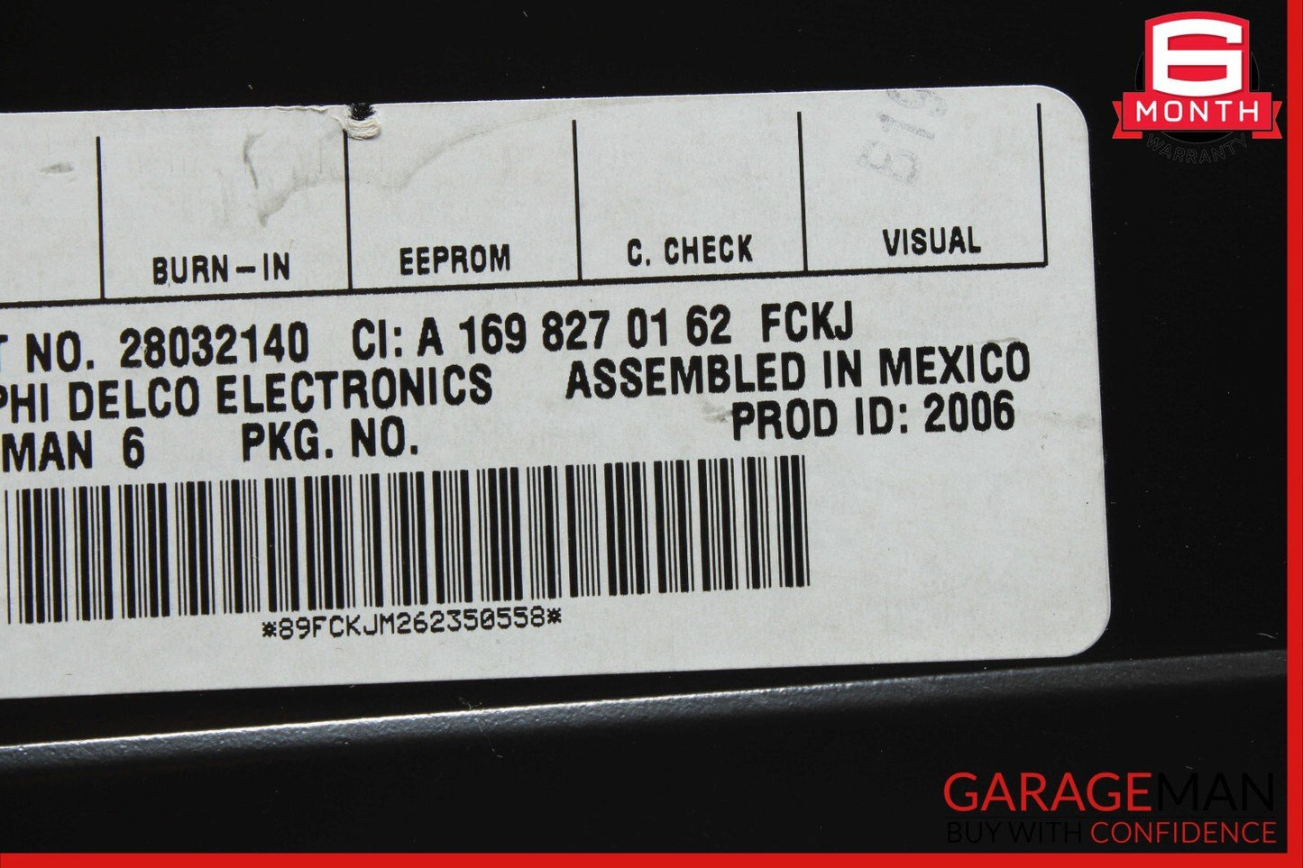 03-12 Mercedes R171 SLK230 CLK350 Sirius Satellite Radio Receiver 1698270162 OEM
