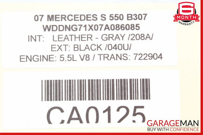 07-14 Mercedes W221 S550 CL550 Dashboard Dash Control Switch Panel Trim Assembly