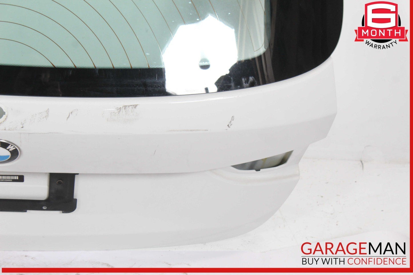 12-15 BMW X1 E84 Trunk Hatch Lid Tailgate Assembly White OEM