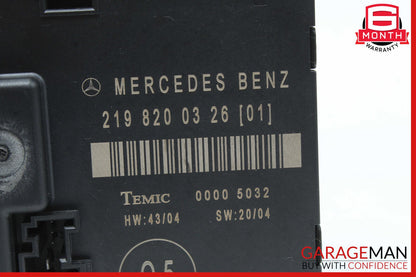 06-11 Mercedes W219 CLS500 Rear Right Door Control Module 2198200326 OEM