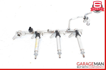 11-19 Mercedes W218 CLS550 E550 Right Fuel Injection Rail Line w/ Injectors OEM