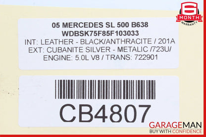 00-06 Mercedes R230 SL500 SL55 AMG Hydraulic Suspension Control Valve Block Assy