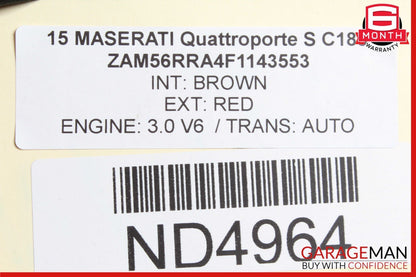 14-24 Maserati Quattroporte M156 Rear Differential Axle Carrier 670009608 OEM