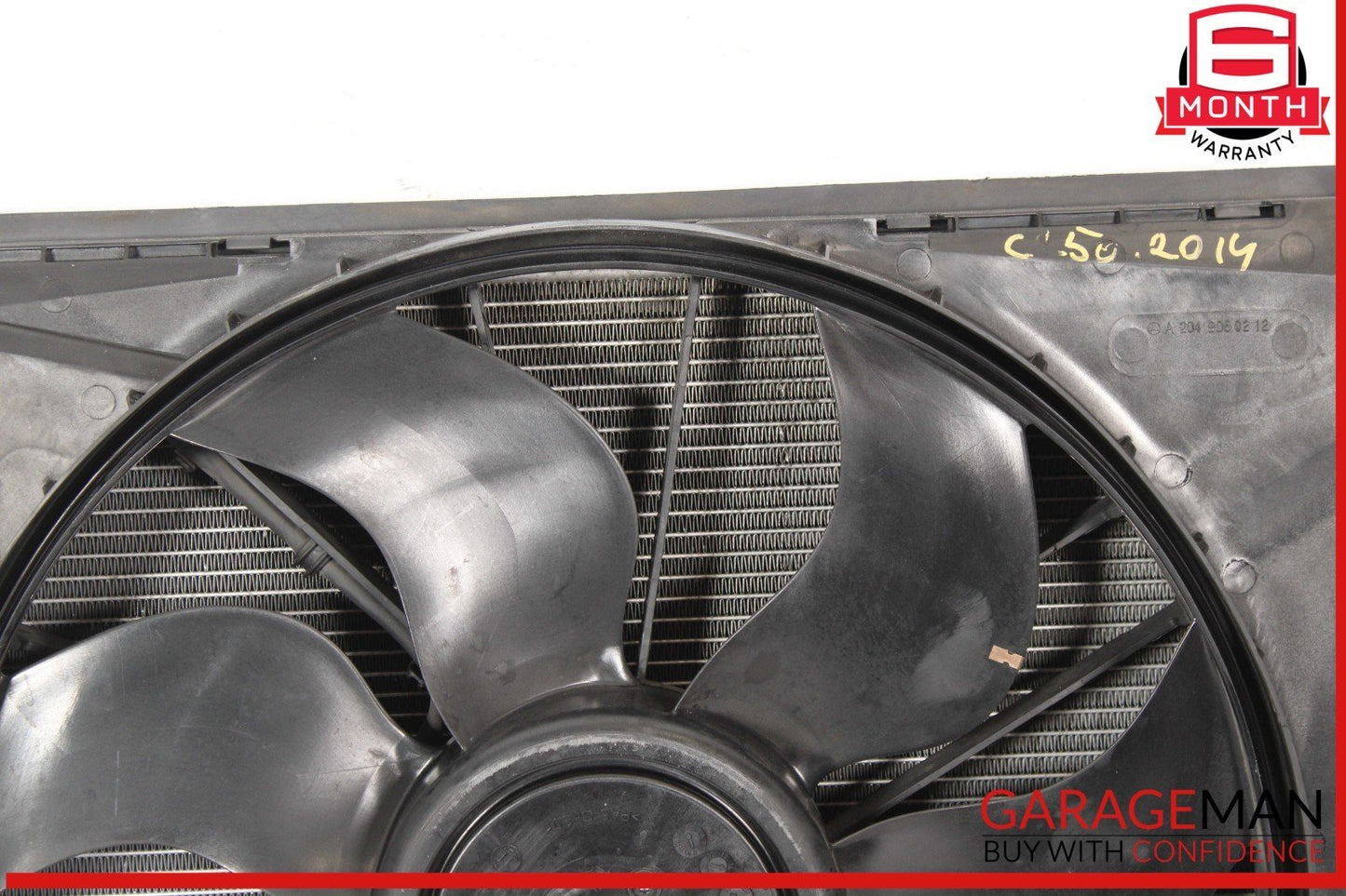 08-14 Mercedes W204 C250 E550 Engine Radiator Condenser Cooling Fan Motor Assy