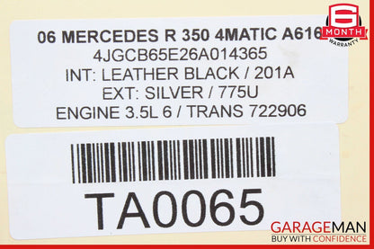06-09 Mercedes W251 R350 Left Headlight Washer Nozzle Jet Spray 2518600547 OEM