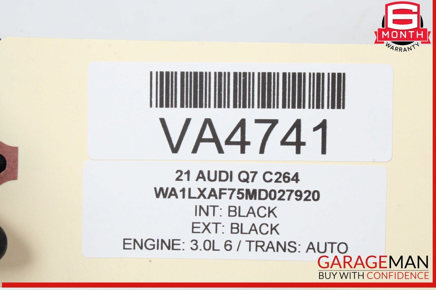 17-24 Audi Q7 Engine Start-Stop Control Ignition Switch Button w/ Key OEM