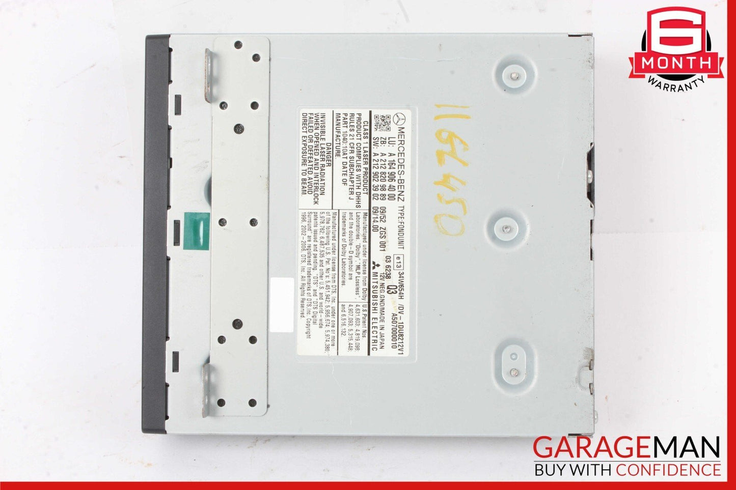 06-13 Mercedes X164 GL450 GL550 Rear Entertainment Factory DVD Player Module OEM