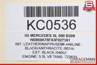 2003 Mercedes R230 SL500 Outboard Crossover With Tweeter-Level Control GTO8608C
