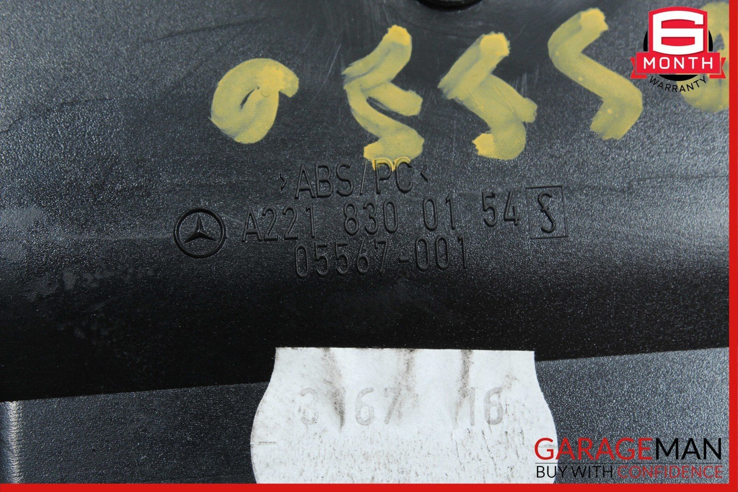 07-13 Mercedes W221 S550 CL550 Front Left Side Dashboard AC A/C Air Vent Trim