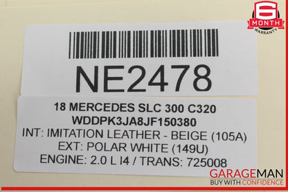 12-20 Mercedes R172 SLC300 SLK350 Front Right Door Lock Latch Actuator OEM