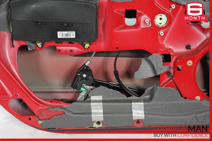 03-12 Mercedes R230 SL500 Front Left Side Exterior Door Shell Frame Panel Red
