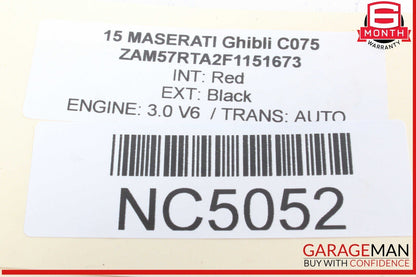 14-17 Maserati Ghibli Front Left Driver Side Exterior Door Handle Assembly OEM