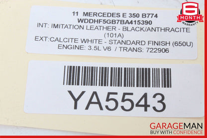 10-13 Mercedes W212 E350 E250 E550 Inner Tail Light Lamp Rear Right Side OEM