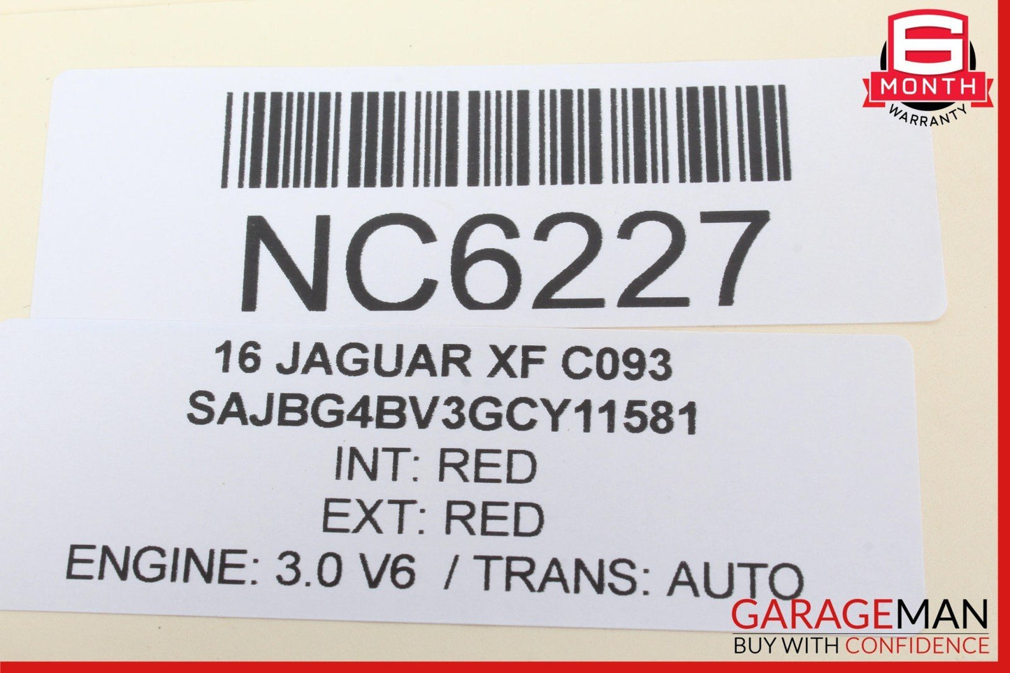 16-20 Jaguar XF Rear Center Middle Seat Belt Seatbelt Retractor Black OEM