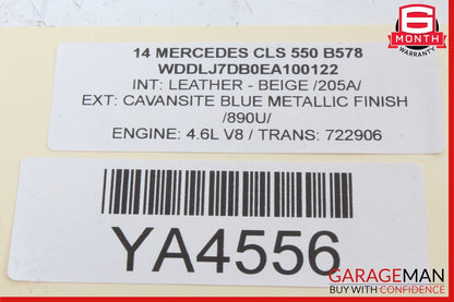 12-18 Mercedes W218 CLS550 CLS400 Roof Curtain Air Bag Right Passenger Side OEM