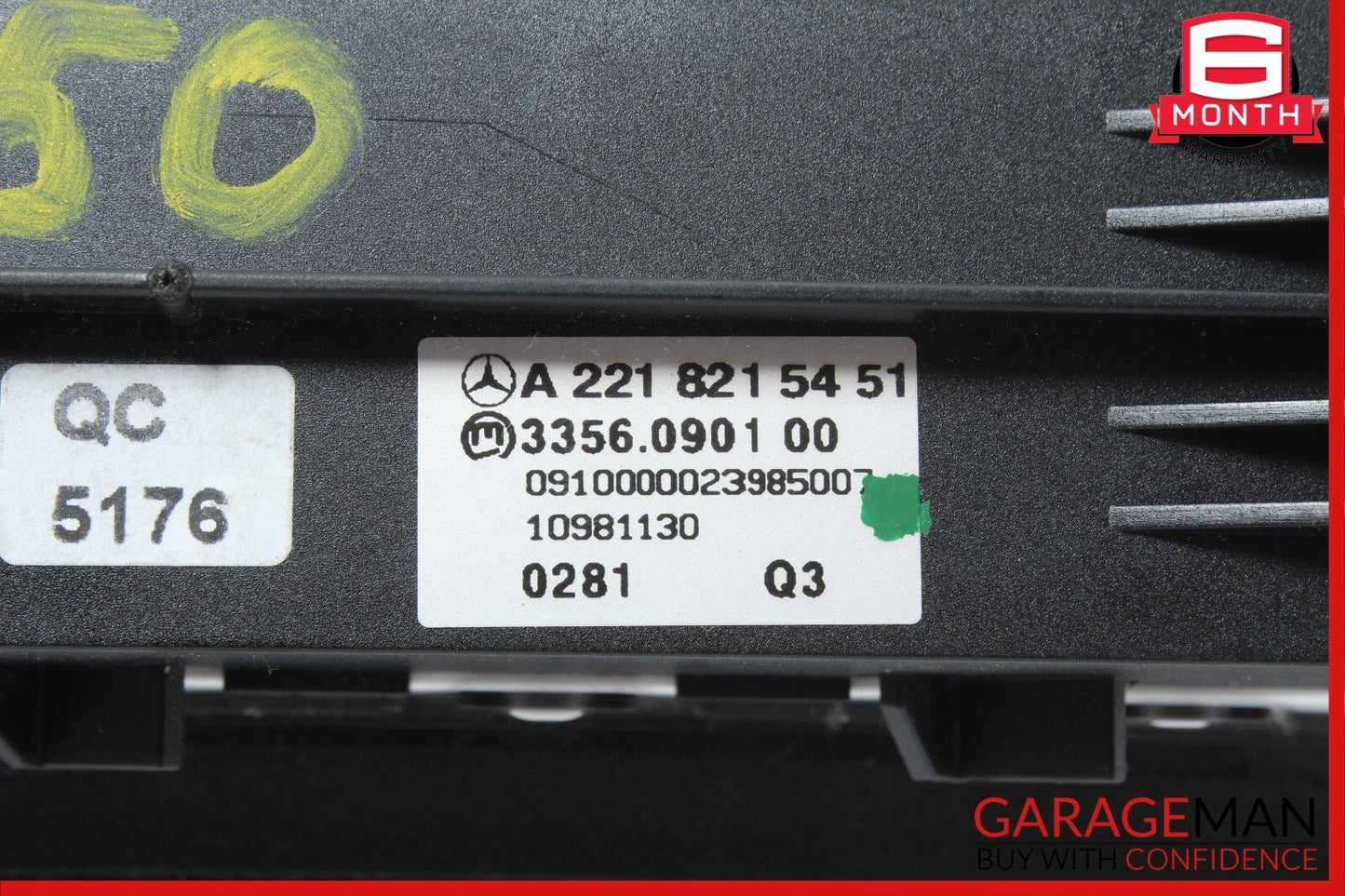 07-13 Mercedes W221 S550 CL550 Cluster Control Switch 2218215451 OEM