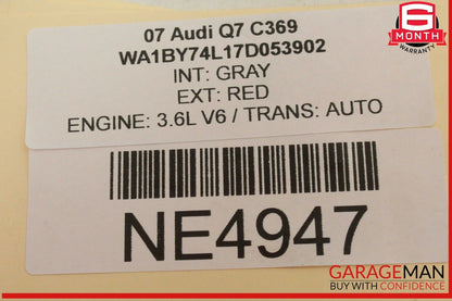 07-09 Audi Q7 Volkswagen Touareg Crankshaft Crank Shaft Oil Seal 078103053 OEM