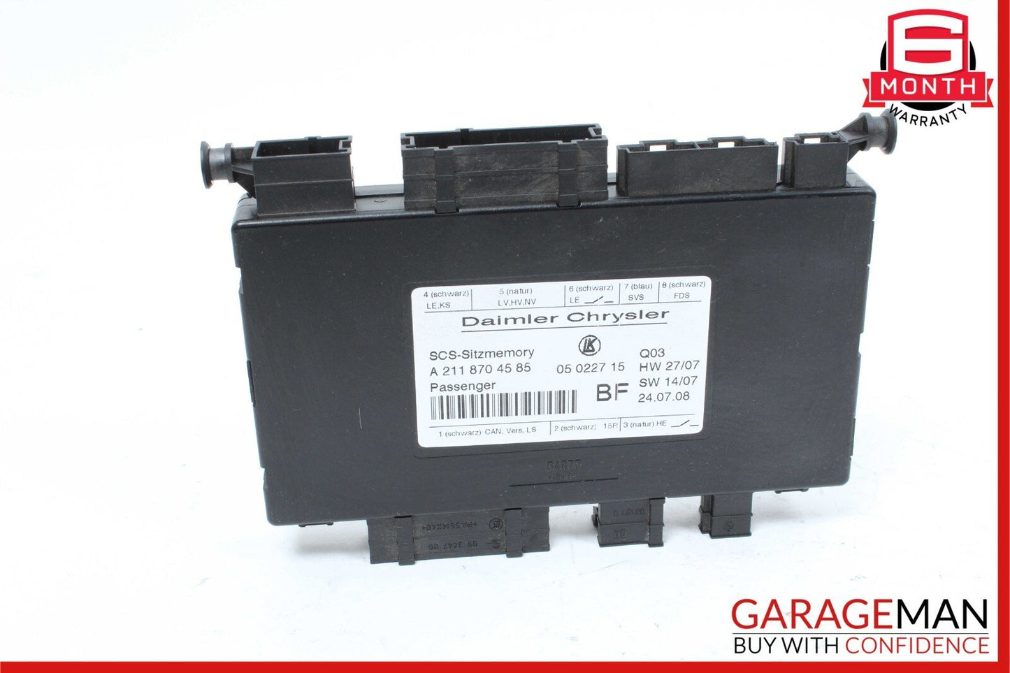03-12 Mercedes X204 GLK350 SLK280 E350 Front Right Side Seat Control Module OEM