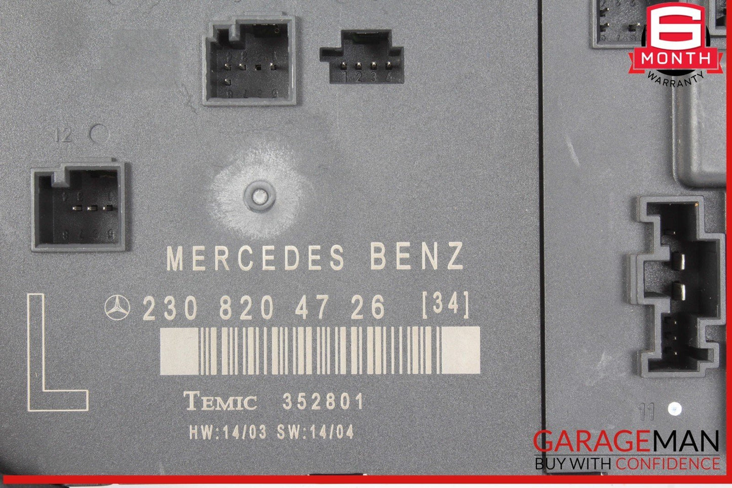 03-12 Mercedes R230 SL500 SL55 AMG Front Left Door Control Module 2308204726 OEM
