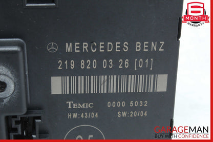 06-11 Mercedes W219 CLS500 CLS550 CLS63 AMG Rear Right Side Door Control Module