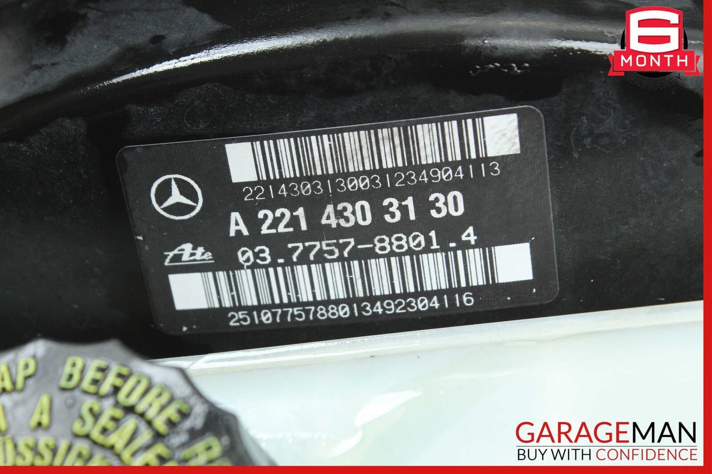 10-13 Mercedes W221 S550 S350 Brake Master Cylinder Power Booster 2214303130 OEM