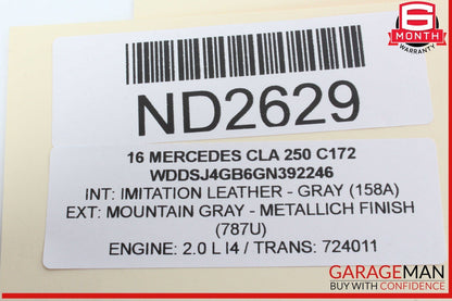 14-19 Mercedes W117 CLA250 Front Center AC A/C Air Vent Nozzle Trim Grill OEM