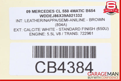 07-14 Mercedes W216 CL550 CL65 ABC Rear Hydraulic Valve Block Suspension Pump