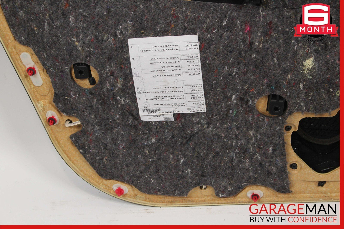 07-09 Mercedes W221 S550 Front Right Side Interior Door Trim Panel Anthracite