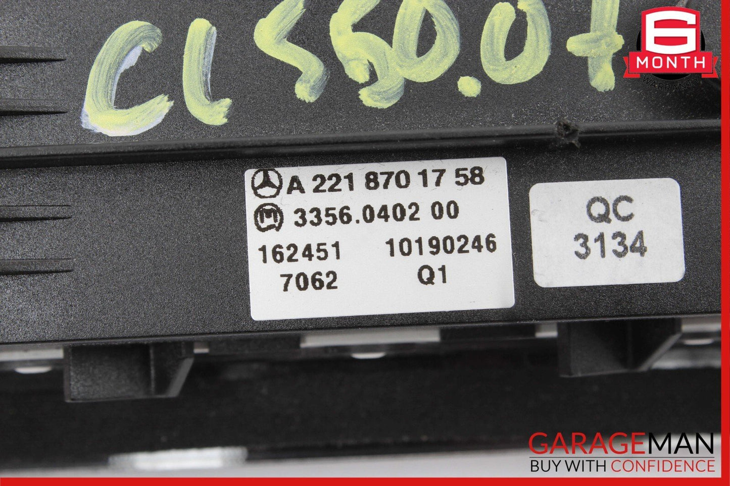 07-13 Mercedes W219 CL550 Ride Height ESP Parking Sensor Cluster Control Switch