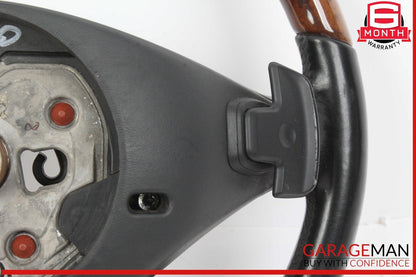 10-14 Mercedes W221 S550 S600 Steering Wheel w/ Paddle Shifters Wood OEM