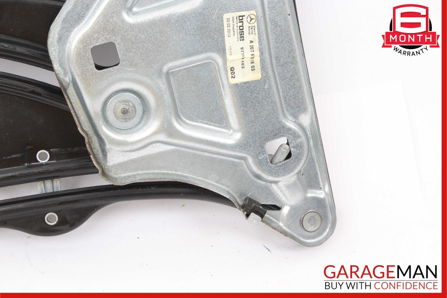 10-16 Mercedes W207 E350 E400 Rear Right Window Regulator Motor Plate Assembly
