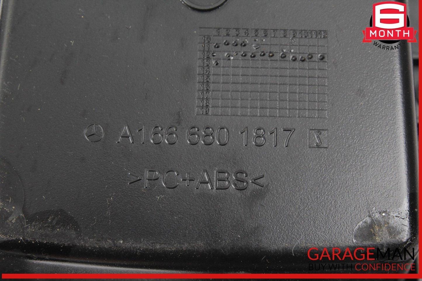 12-19 Mercedes X166 GL450 4MATIC Center Console Bezel Trim Black OEM