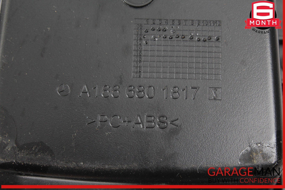 12-19 Mercedes X166 GL450 4MATIC Center Console Bezel Trim Black OEM