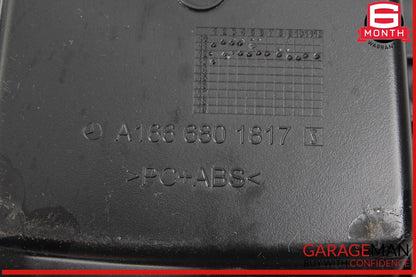 12-19 Mercedes X166 GL450 4MATIC Center Console Bezel Trim Black OEM