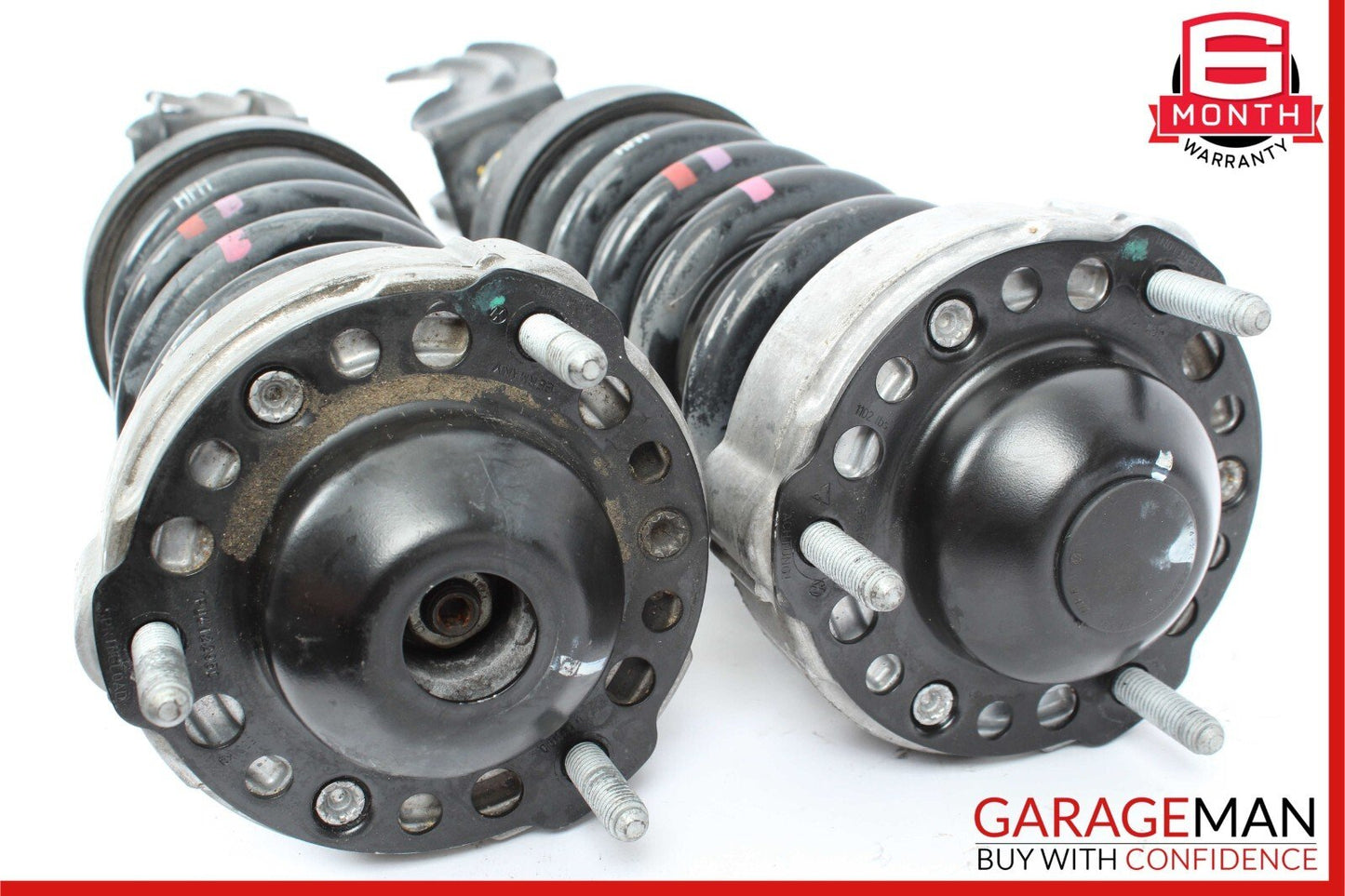 11-14 Porsche Cayenne 958 Front Right & Left Side Shock Absorber Spring Set of 2