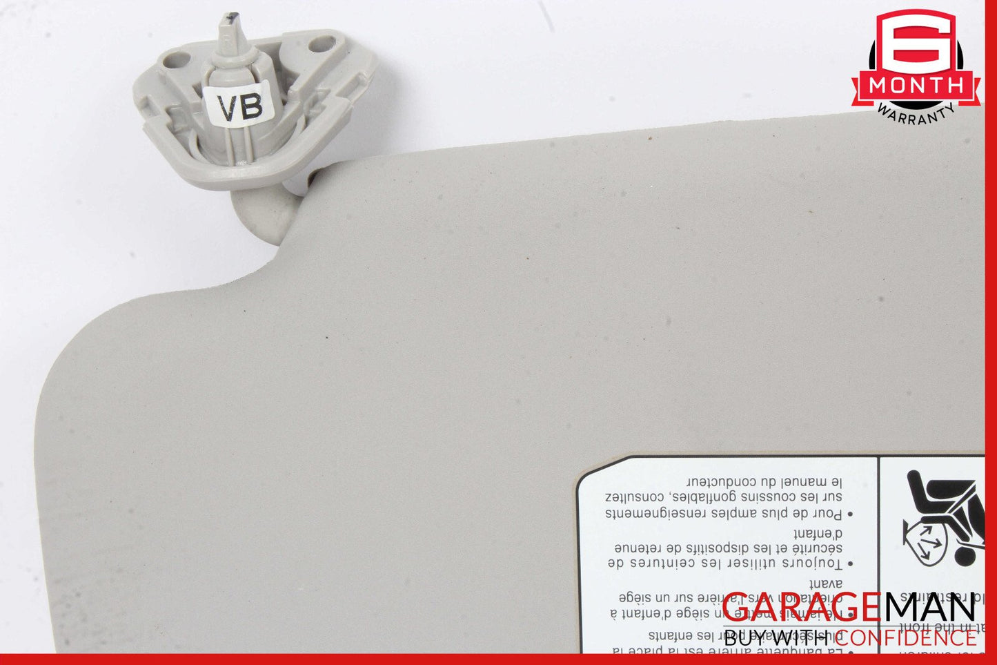 11-17 Nissan Leaf Front Right Sunvisor Sun Visor OEM