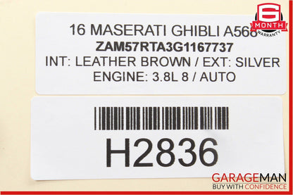 14-17 Maserati Ghibli Rear Right / Left Side Suspension Control Arm Bar Link