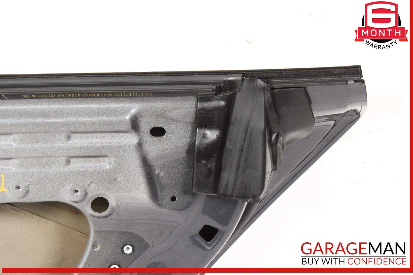 17-23 Tesla Model 3 Rear Right Passenger Side Door Shell Panel OEM