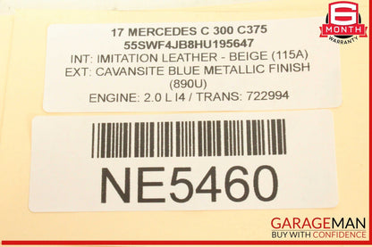 08-20 Mercedes W205 C300 Rear Left or Rear Right Side Lower Control Arm OEM