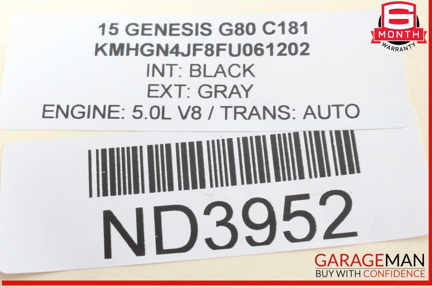 15-20 Hyundai Genesis G80 Rear Right / Left Side Suspension Trailing Control Arm