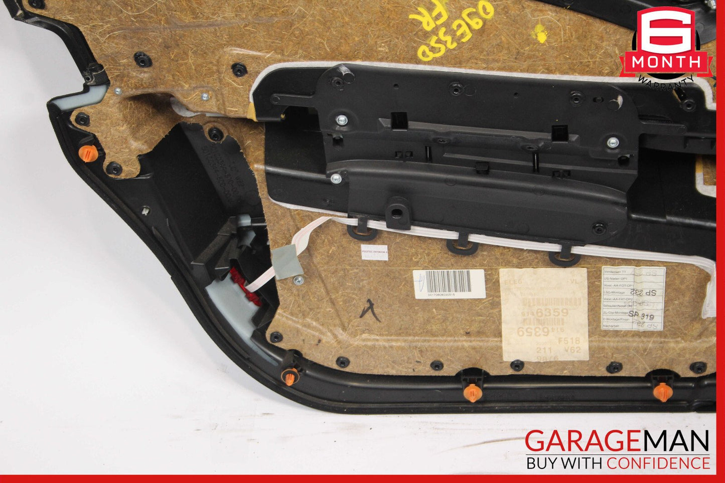07-09 Mercedes W211 E350 Interior Door Panel Front Right Side Black OEM