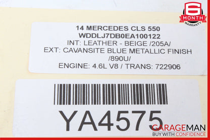 12-18 Mercedes W218 CLS500 Rear Left Side Quarter Door Window Auto Glass OEM