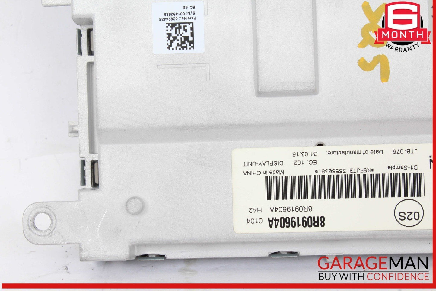 14-16 Audi SQ5 Front Dash Info GPS Navigation Display Screen Monitor OEM
