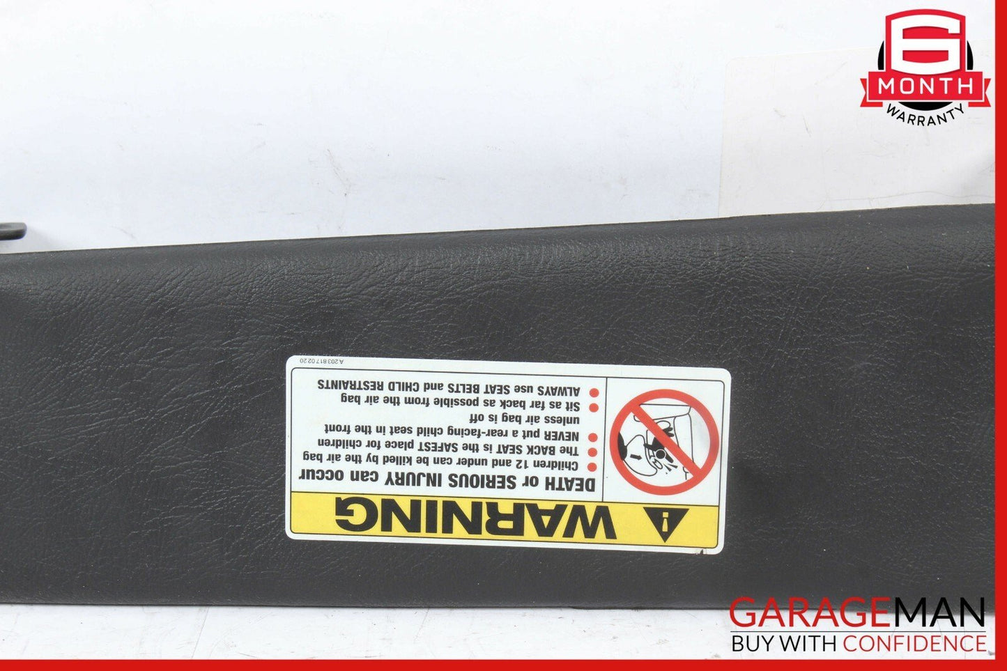 97-04 Mercedes R170 SLK230 Front Right Side Sunvisor Sun Visor Sunshade Black
