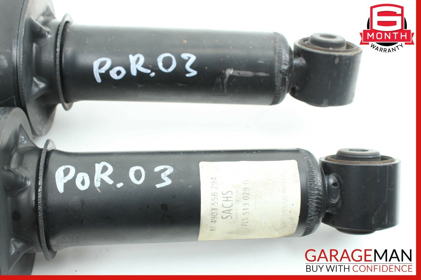 03-06 Porsche Cayenne 955 Rear Right & Left Shock Absorber Strut Spring Set of 2